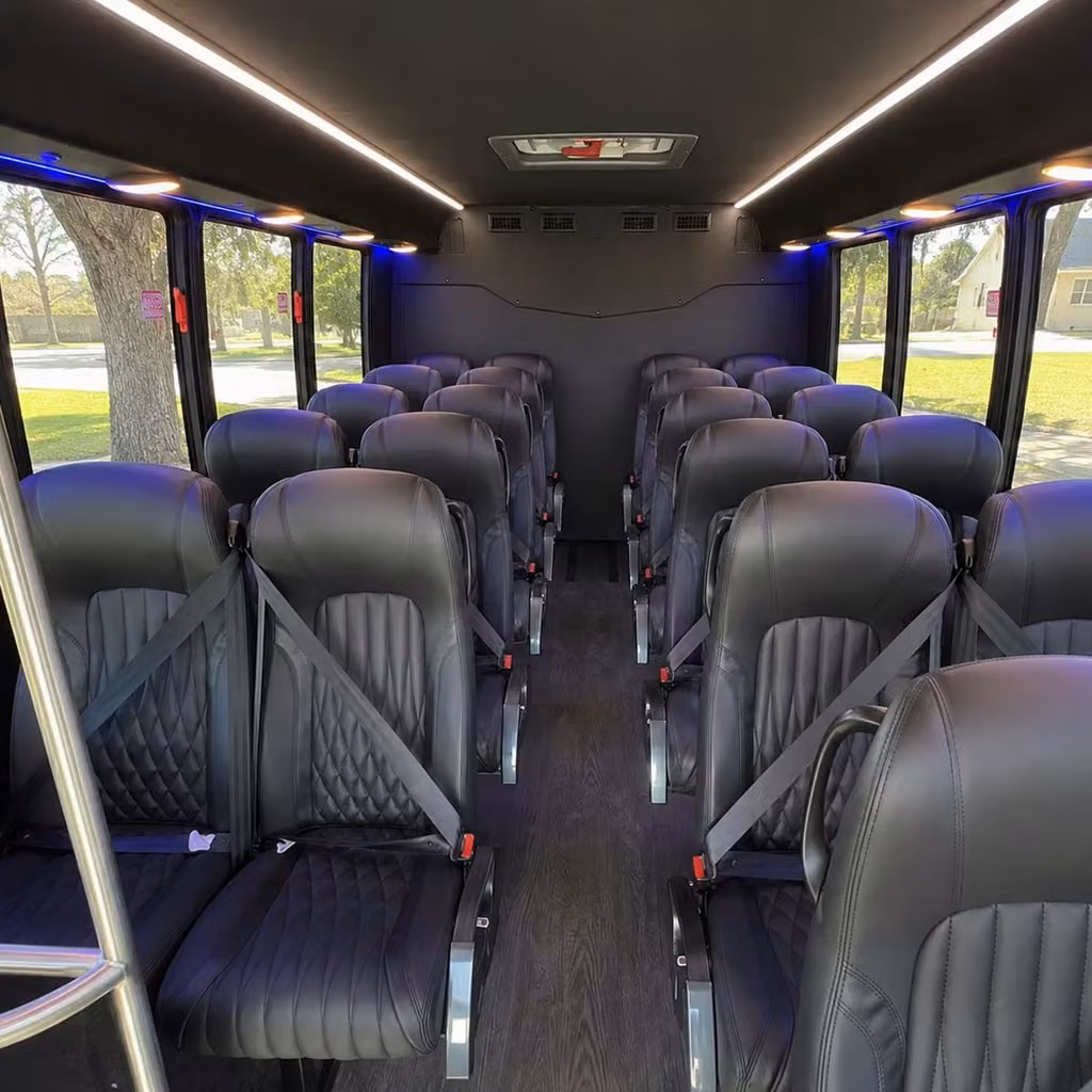 25 passenger minibus interior
