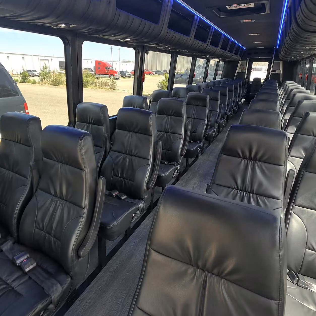28 passenger minibus interior