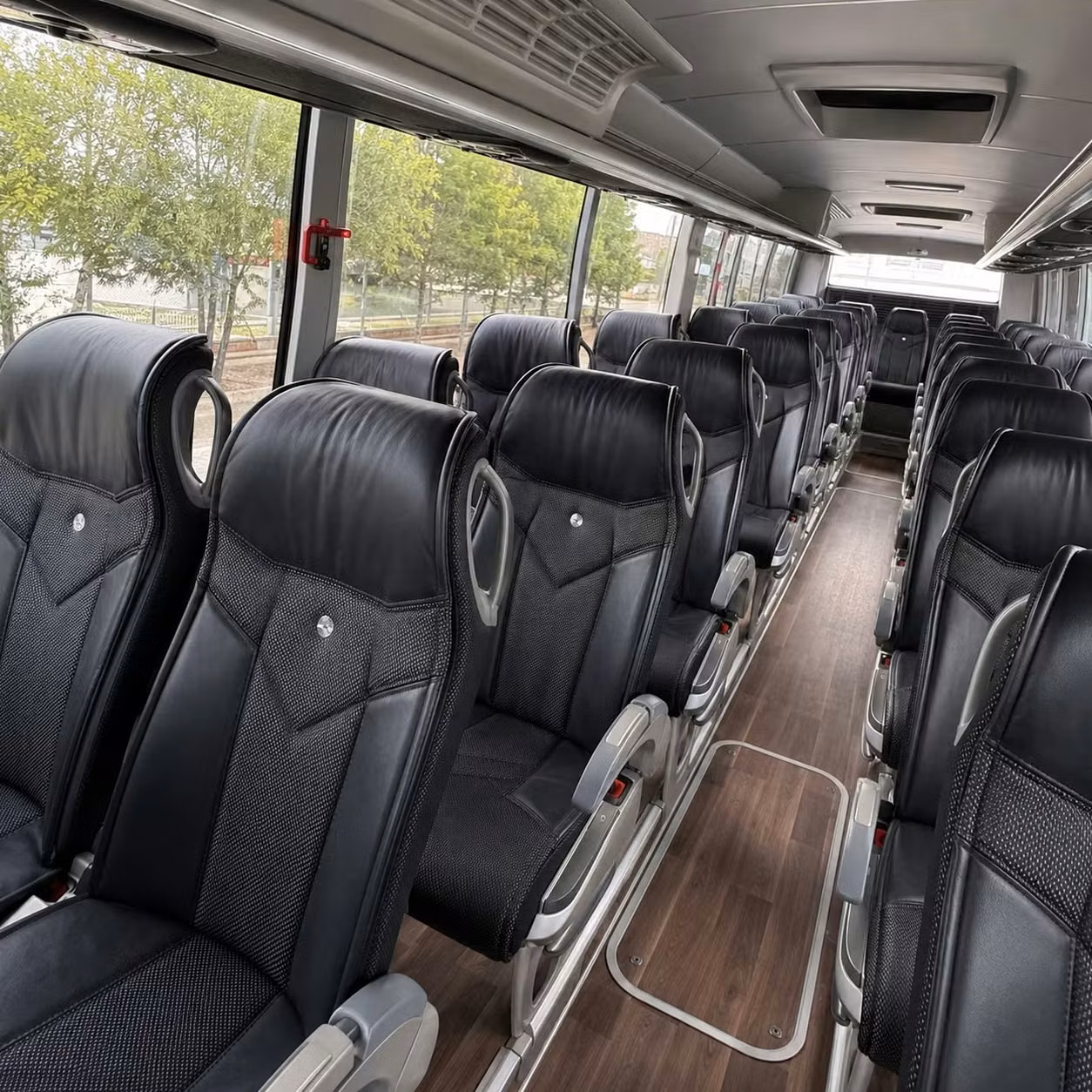 denver charter bus interior