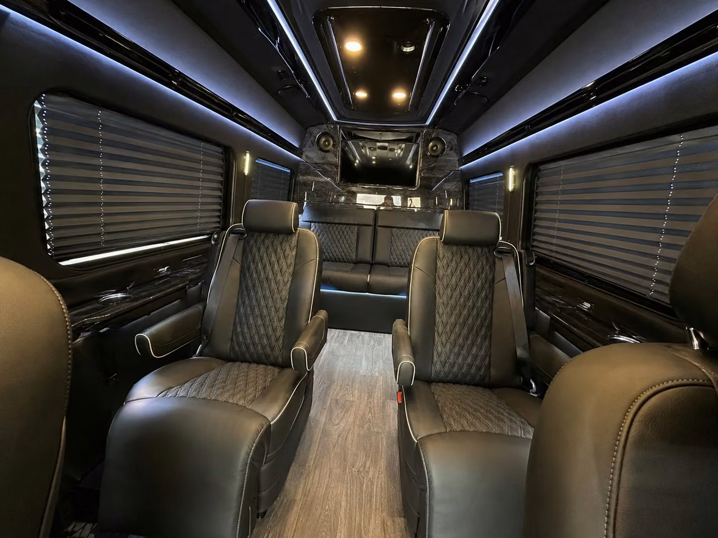 sprinter van with driver inside